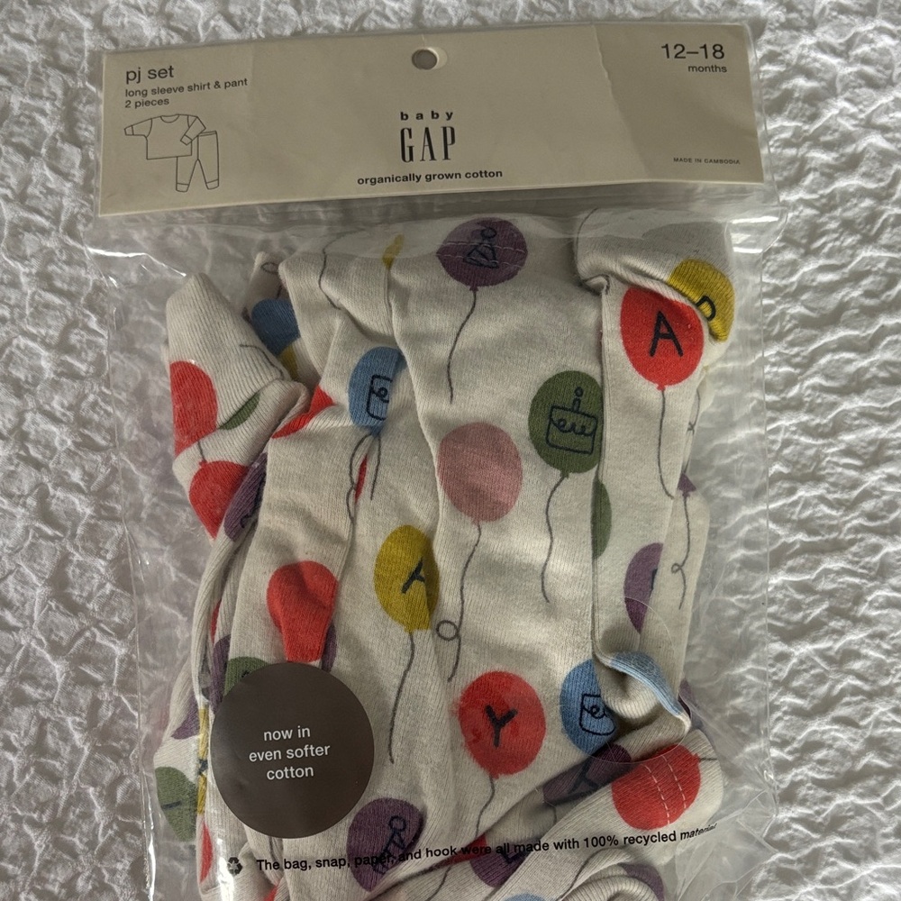 GAP Kids Balloon Print Pajama Set - Multicolor
